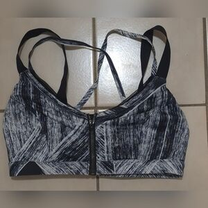 Lululemon Hot To Street Bra – Heat Wave White Black / Black (6)